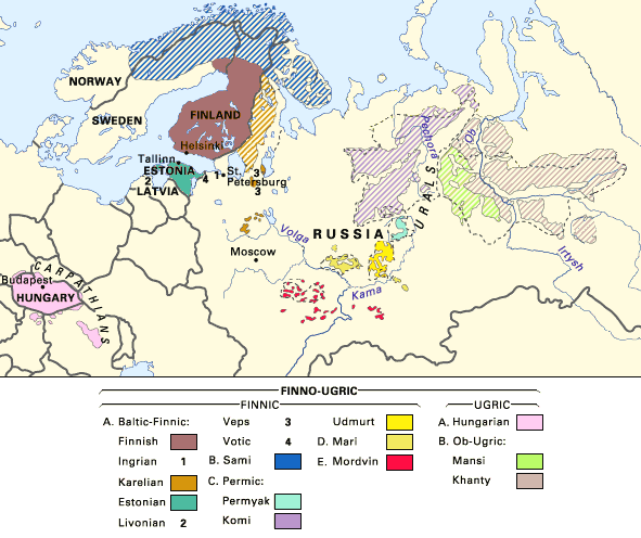 finnish language map